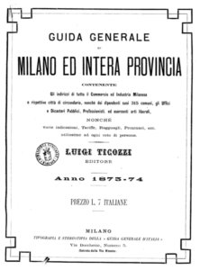 Guía de Milano 1873-74 Personas, Direcciones y más