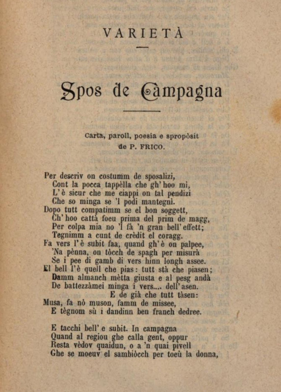 1893 Manual de la Provincia de Como - Poema