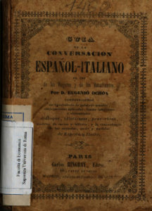 Libros Antiguos: 1842, Guia de la conversacion Espanol-Italiano