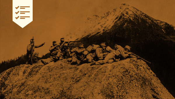 Soldados Italianos caidos en la Primera Guerra Mundial