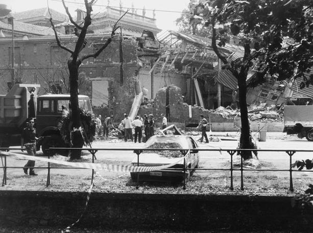 Masacre de la mafia italiana en Via Palestro en JUlio 1993.