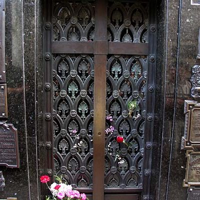 Tumba de Evita Perón en el Cementerio de la Recoleta.